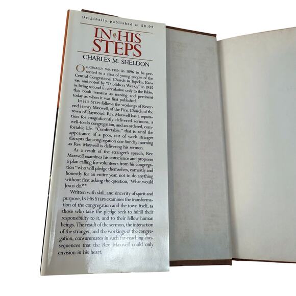 In His Steps by Charles M Sheldon Inspirational Hardcover Book - Picture 15 of 16